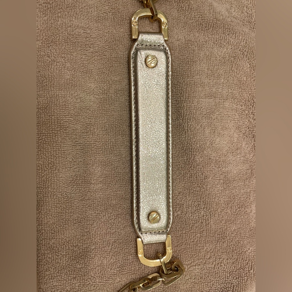 Tory Burch metallic gold clutch - Picture 10 of 16